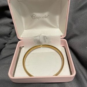 Toddler sized 14k gold bangle